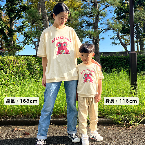 けけちゃま スウェットTシャツ（大人 ワイド）